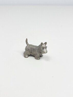 1" Mini Rawcliffe pewter scotty dog, terrier - 1982